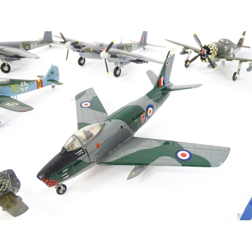 1439 - Toys: A quantity of Airfix scale model planes to include De Havilland Mosquito, Avro Lancaster, Engl... 