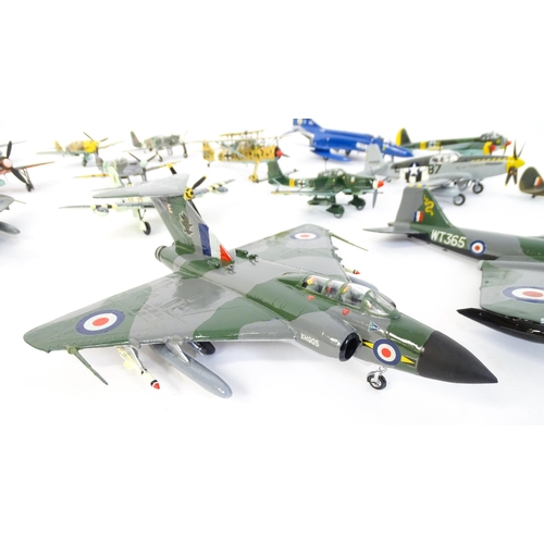 1440 - Toys: A quantity of Airfix model planes to include Gloster Javelin, Whitley, Mustang, etc. (Approx. ... 