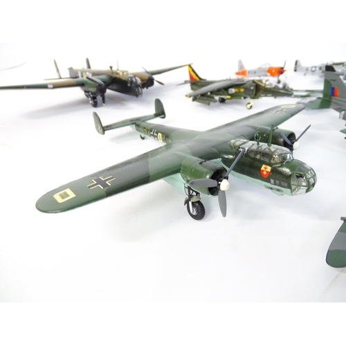 1440 - Toys: A quantity of Airfix model planes to include Gloster Javelin, Whitley, Mustang, etc. (Approx. ... 