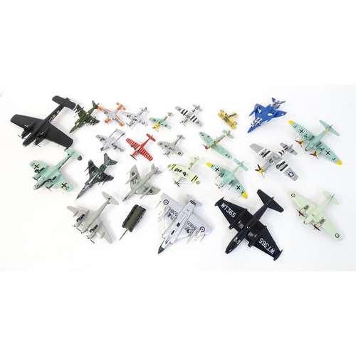 1440 - Toys: A quantity of Airfix model planes to include Gloster Javelin, Whitley, Mustang, etc. (Approx. ... 