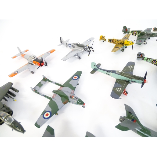 1440 - Toys: A quantity of Airfix model planes to include Gloster Javelin, Whitley, Mustang, etc. (Approx. ... 