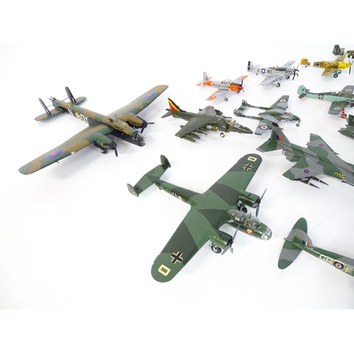 1440 - Toys: A quantity of Airfix model planes to include Gloster Javelin, Whitley, Mustang, etc. (Approx. ... 