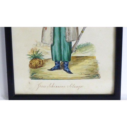 2007 - Vincenzo Fenech, Late 18th / early 19th century, Maltese School, Watercolours, A pair of portraits c... 