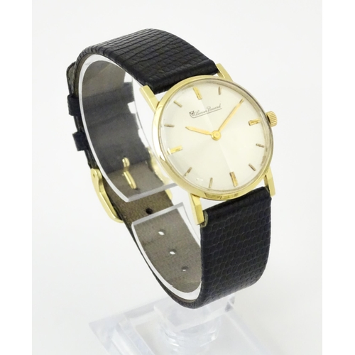 1048 - A gentlemans wristwatch, the dial signed 'Lucien Piccard', the reverse marked 'Lucien Piccard Waterp... 