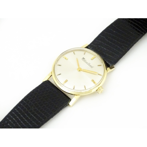 1048 - A gentlemans wristwatch, the dial signed 'Lucien Piccard', the reverse marked 'Lucien Piccard Waterp... 