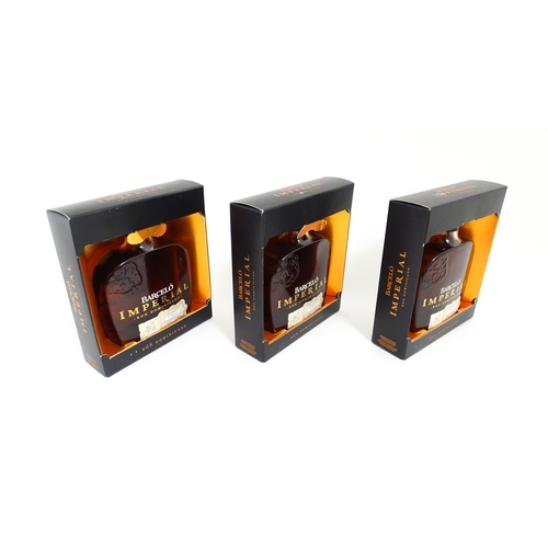 Three boxed 70cl bottles of Barcelo Imperial Ron Dominican rum