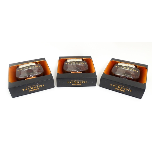 Three boxed 70cl bottles of Barcelo Imperial Ron Dominican rum