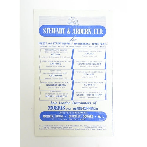 1554 - A 20thC London Palladium theatre programme. Together with four Royal Festival Hall tickets for Frank... 