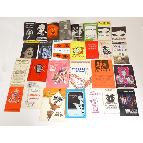 1555 - A quantity of assorted 20thC theatre programmes / souvenirs to include The Sound of Music, How the W... 