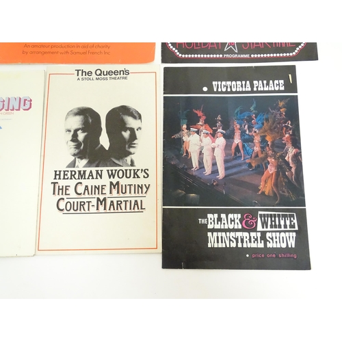 1555 - A quantity of assorted 20thC theatre programmes / souvenirs to include The Sound of Music, How the W... 