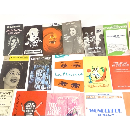 1555 - A quantity of assorted 20thC theatre programmes / souvenirs to include The Sound of Music, How the W... 