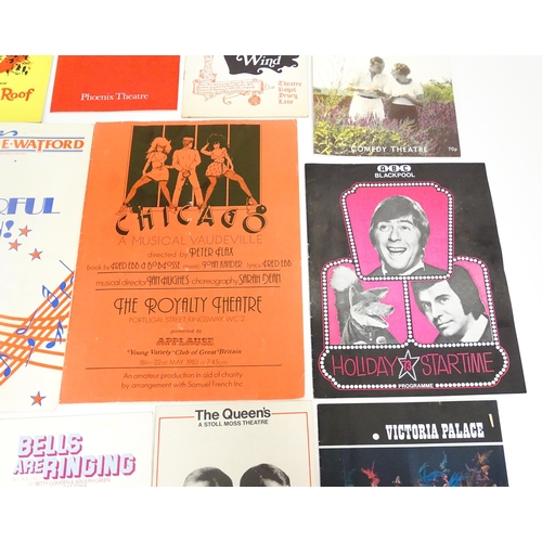 1555 - A quantity of assorted 20thC theatre programmes / souvenirs to include The Sound of Music, How the W... 