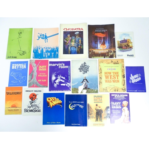 1555 - A quantity of assorted 20thC theatre programmes / souvenirs to include The Sound of Music, How the W... 