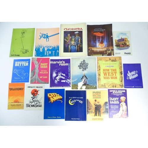 1555 - A quantity of assorted 20thC theatre programmes / souvenirs to include The Sound of Music, How the W... 