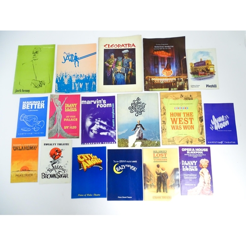 1555 - A quantity of assorted 20thC theatre programmes / souvenirs to include The Sound of Music, How the W... 