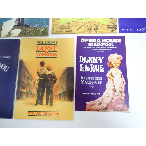 1555 - A quantity of assorted 20thC theatre programmes / souvenirs to include The Sound of Music, How the W... 