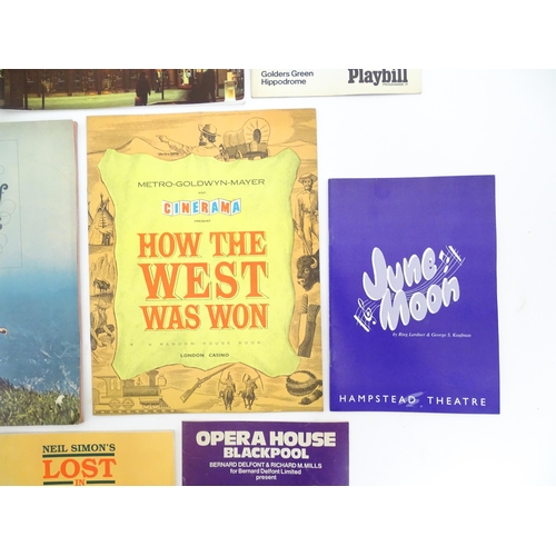 1555 - A quantity of assorted 20thC theatre programmes / souvenirs to include The Sound of Music, How the W... 