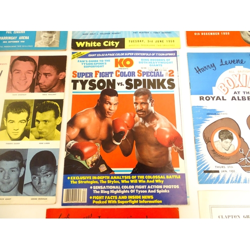 1556 - A quantity of 1950s boxing programmes with tournaments to include Ron Barton vs Yvon Durelle, Arthur... 