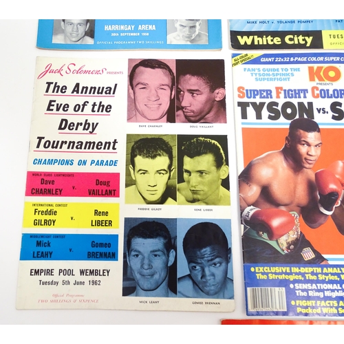 1556 - A quantity of 1950s boxing programmes with tournaments to include Ron Barton vs Yvon Durelle, Arthur... 