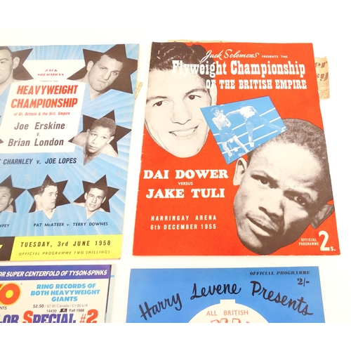 1556 - A quantity of 1950s boxing programmes with tournaments to include Ron Barton vs Yvon Durelle, Arthur... 