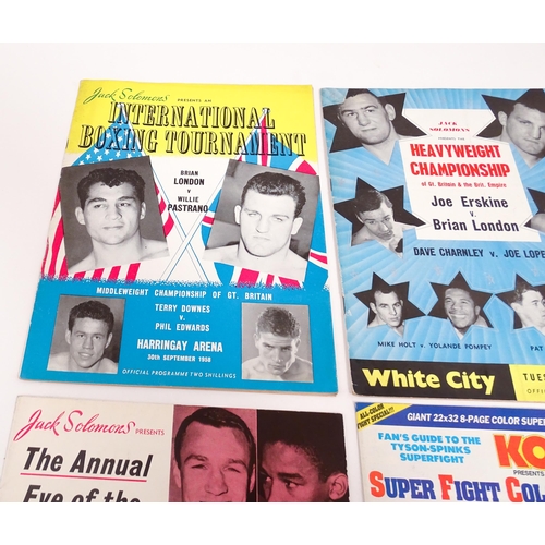 1556 - A quantity of 1950s boxing programmes with tournaments to include Ron Barton vs Yvon Durelle, Arthur... 