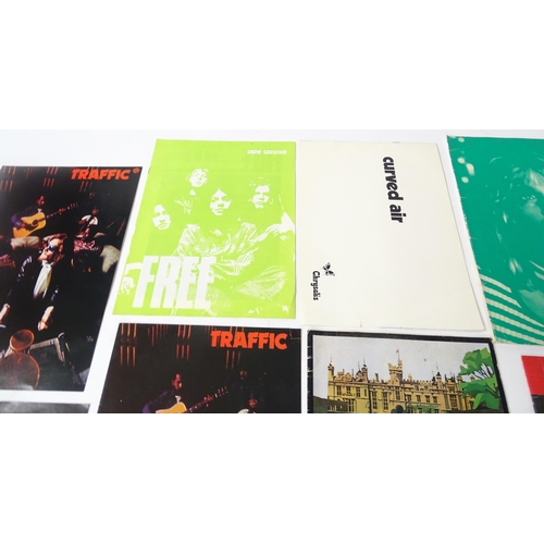 1558 - A quantity of 1960s-1970s assorted pop music ephemera to include a Free show souvenir programme, a C... 