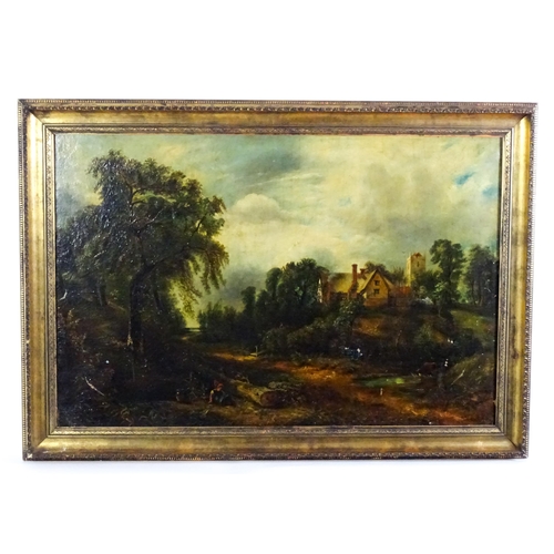 1878 - After John Constable, Late 19th / early 20th century, Oil on canvas, The Glebe Farm. Signed J. C. Sa... 