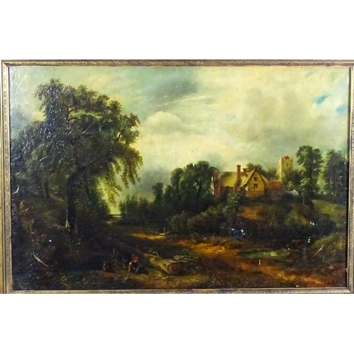 1878 - After John Constable, Late 19th / early 20th century, Oil on canvas, The Glebe Farm. Signed J. C. Sa... 