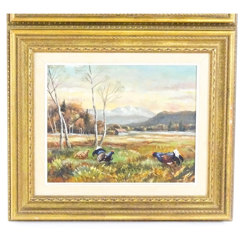 1886 - P. Biemuller, 20th century, Oil on board, A pair, A wooded river landscape with pheasants, and A lan... 