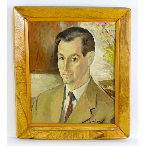 1900 - Ronald Ossory Dunlop (1894-1973), Oil on canvas, A portrait of Mr Henry George Pentus Brown. Signed ... 