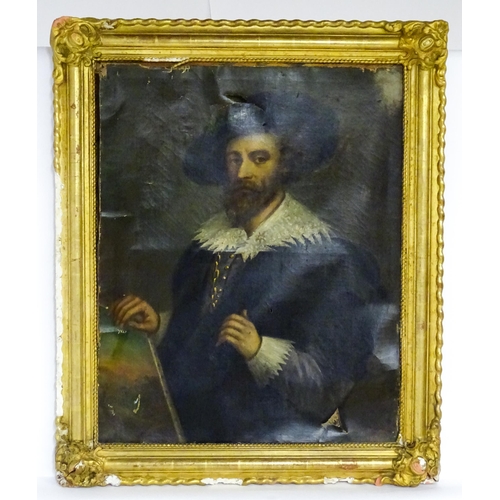 1902 - After Peter Paul Rubens, 19th century, Oil on canvas, A portrait of the artist holding a painting. I... 