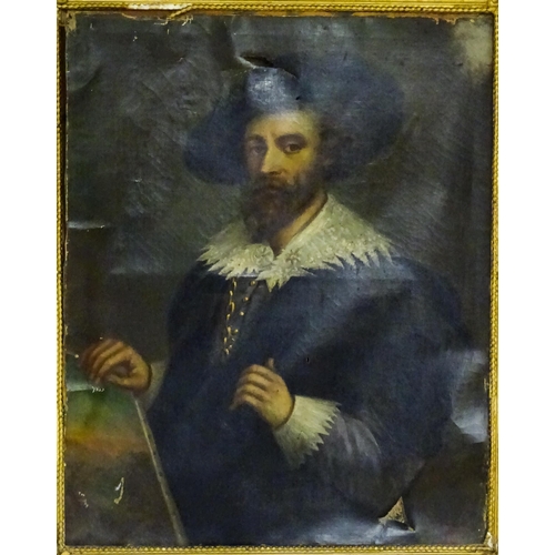 1902 - After Peter Paul Rubens, 19th century, Oil on canvas, A portrait of the artist holding a painting. I... 