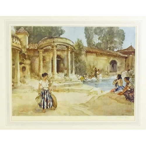 2067 - After Sir William Russell Flint, Signed colour lithograph, An Awkward Encounter. Signed in pencil un... 