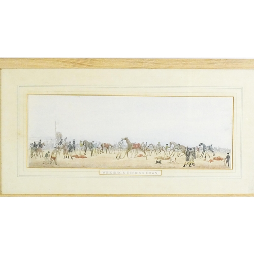 2074 - After Henry Thomas Alken, 19th century, Coloured Etchings, Preparing to Start, At Speed, Winning & W... 