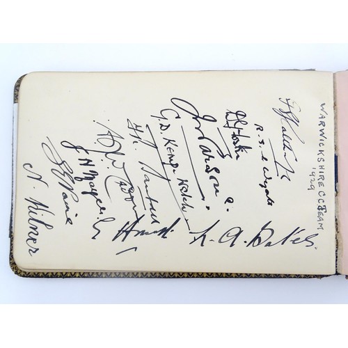 1544 - An early 20thC autograph album to include various autographs including signatures of the South Afric... 