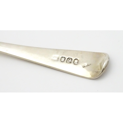 362 - A Geo III silver Old English Thread pattern sauce ladle hallmarked London 1798, Stephen Adams II. Ap... 