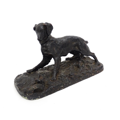 1117 - A Russian cast iron model of a dog, in the manner of the Kasli Foundry. Approx. 11 1/2