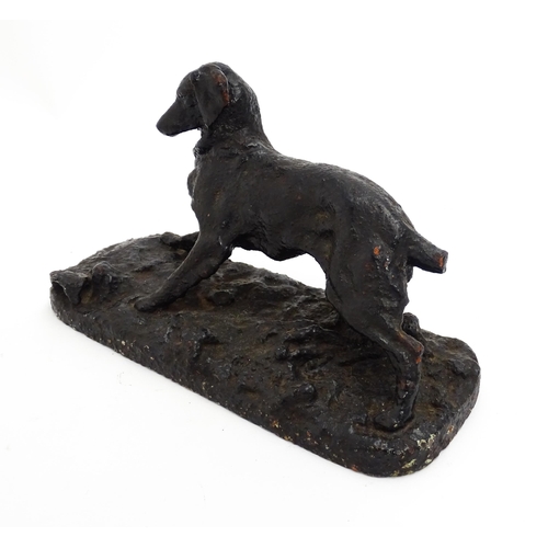 1117 - A Russian cast iron model of a dog, in the manner of the Kasli Foundry. Approx. 11 1/2