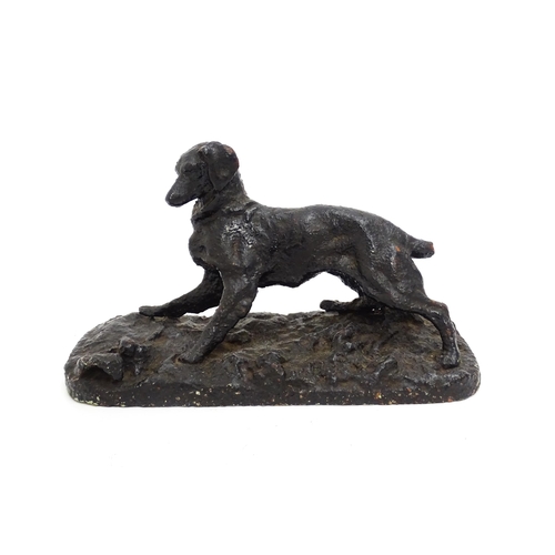 1117 - A Russian cast iron model of a dog, in the manner of the Kasli Foundry. Approx. 11 1/2