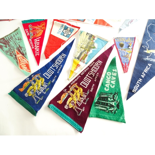 1118 - A quantity of assorted 20thC flags and pennants to include South Africa, Malta, Senegal, Cornwall, D... 