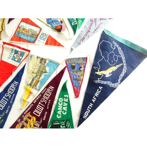 1118 - A quantity of assorted 20thC flags and pennants to include South Africa, Malta, Senegal, Cornwall, D... 