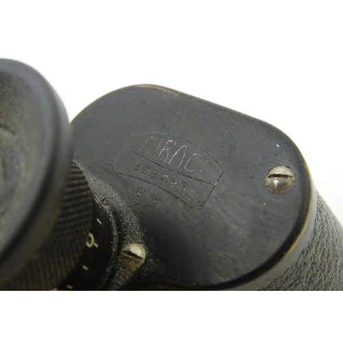 1180 - Militaria , WWI / First World War / World War One / WW1 : a cased pair of field binoculars by Ross, ... 