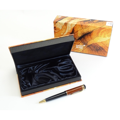 1224 - A c2000 Montblanc 'Writers Edition' Friedrich Schiller ballpoint pen, number 07120 of 16,000, in pre... 