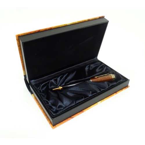 1224 - A c2000 Montblanc 'Writers Edition' Friedrich Schiller ballpoint pen, number 07120 of 16,000, in pre... 