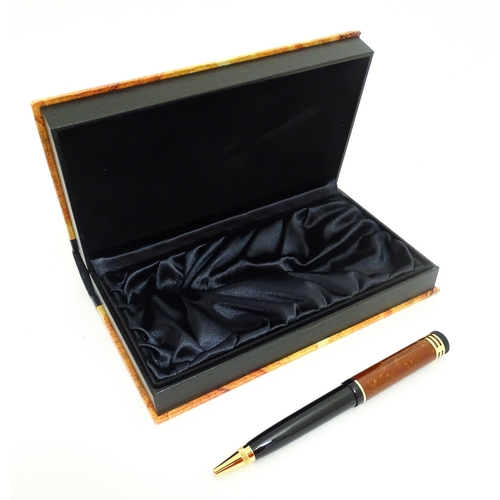 1224 - A c2000 Montblanc 'Writers Edition' Friedrich Schiller ballpoint pen, number 07120 of 16,000, in pre... 