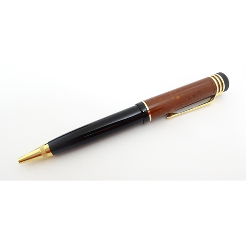 1224 - A c2000 Montblanc 'Writers Edition' Friedrich Schiller ballpoint pen, number 07120 of 16,000, in pre... 