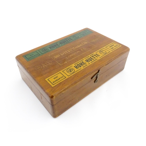 1184 - A 20thC advertising box marked to top 'John Batt & Co. (London) Ltd. Registered Trade-mark Hohe-Huet... 