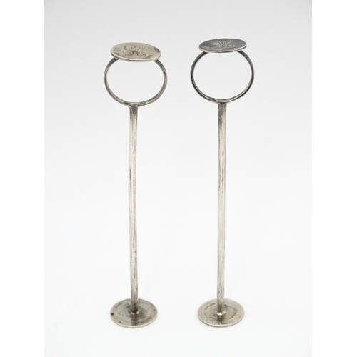 463 - A pair of Victorian silver sugar crushers hallmarked Sheffield 1896, maker John Round & Son Ltd. App... 