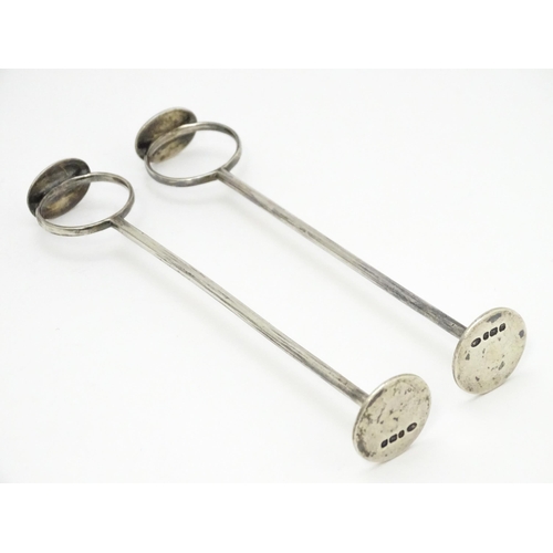 463 - A pair of Victorian silver sugar crushers hallmarked Sheffield 1896, maker John Round & Son Ltd. App... 