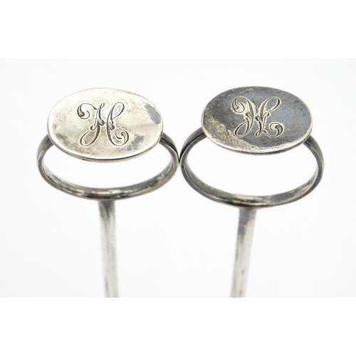 463 - A pair of Victorian silver sugar crushers hallmarked Sheffield 1896, maker John Round & Son Ltd. App... 